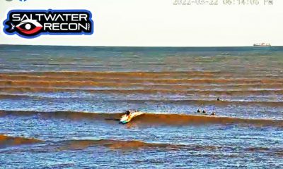 galveston surfers after storm