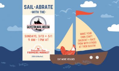 sailabrate naval museum galveston farmers market